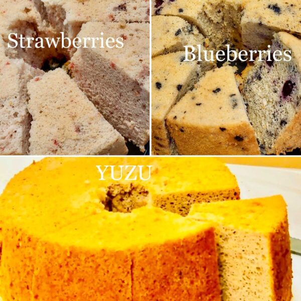 Natural Fruity chiffon cake